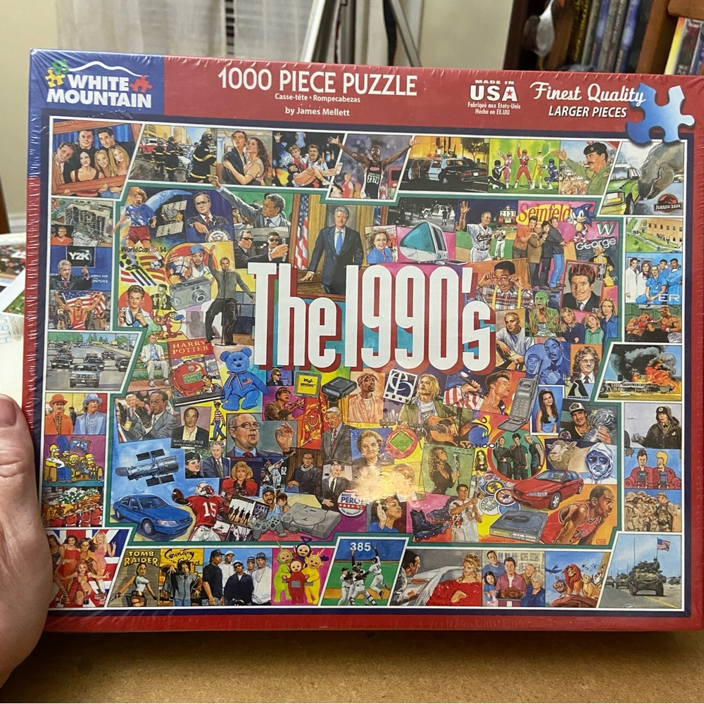 White Mountain The 1990's Jigsaw Puzzle - Multicolor 1000 Pieces